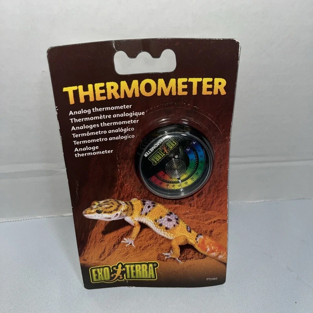 Exo Terra Reptile Analogue Dial Thermometer Stick‎ On